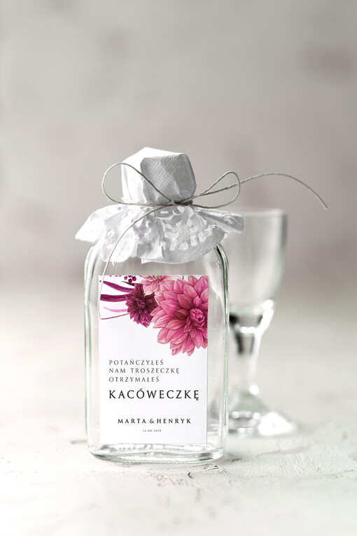  Butelki upominki prezenty podziękowania dla gości butelki dowolny tekst