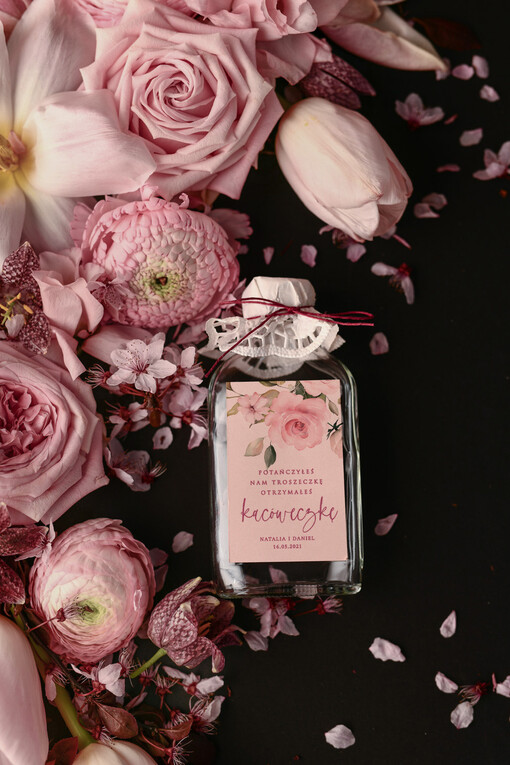  Butelki upominki dla gości weselnych buteleczki 100 ml za własny alkohol, kacówki prezenty dla gosci weselnych  