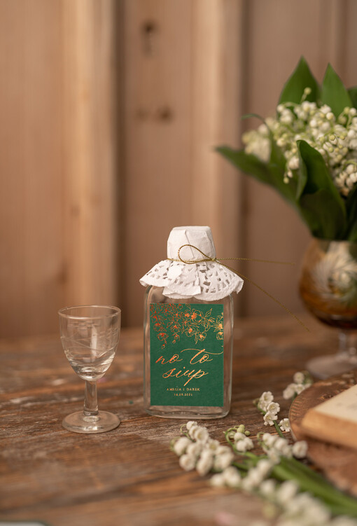  Butelki pamiątki dla gości weselnych, małe buteleczki z alkoholem