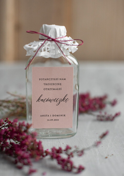  Butelki upominki dla gości weselnych, flaszeczki buteleczki  na podziękowanie