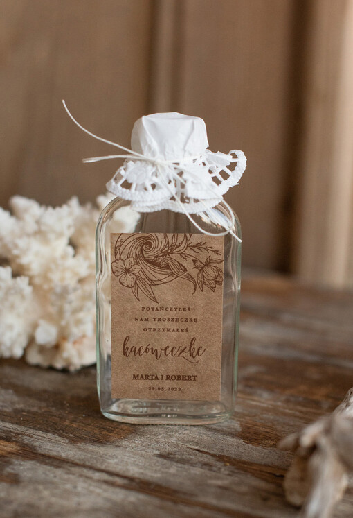  Butelki podarunki dla gości weselnych, kacóweczki do własnego wypełnienia