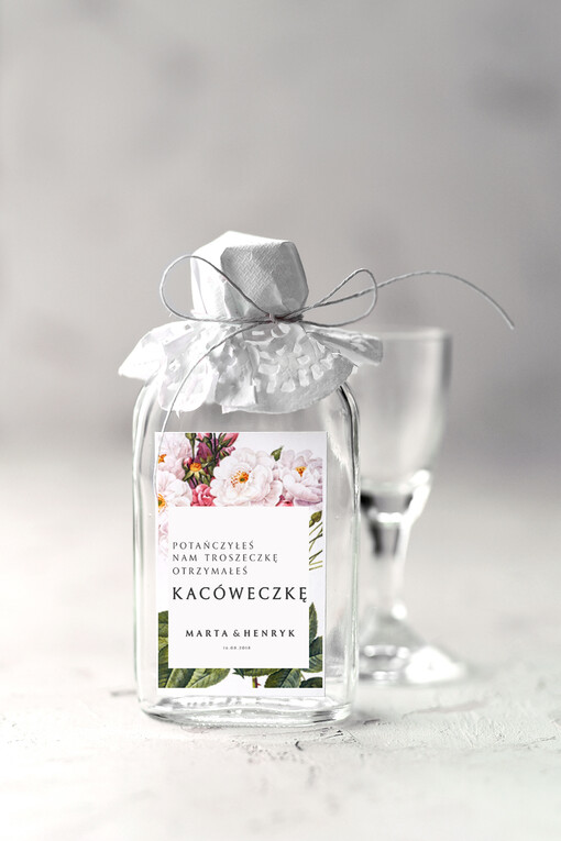  Butelki prezenciki podziękowania dla gości weselnych, kacowki buteleczki weselne