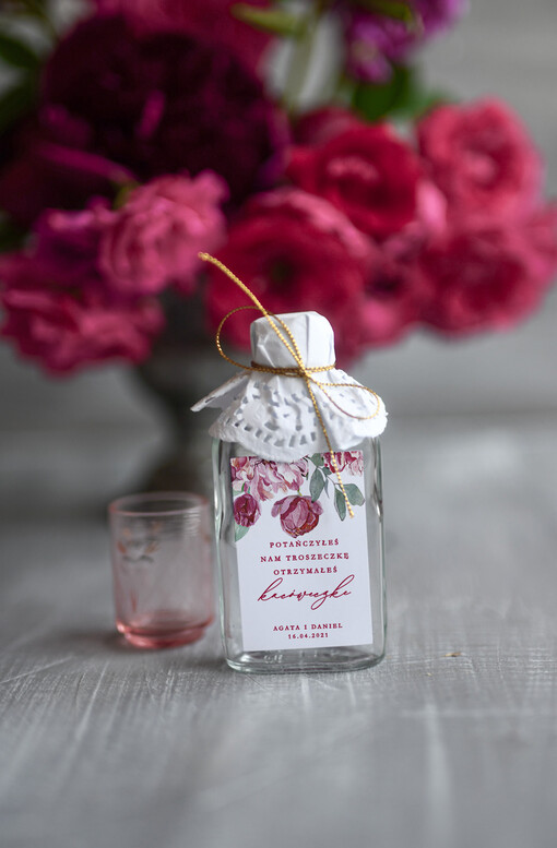  Butelki personalizowane podziękowania dla gości weselnych, buteleczka flaszeczka prezent dla gości