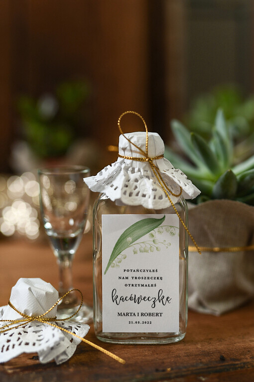  Butelki podziękowanie dla gości weselnych, buteleczki z alkoholem dla gosci