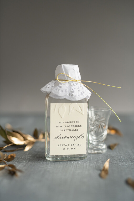  Butelki ślubne podziękowania dla gości ozdobne buteleczki 