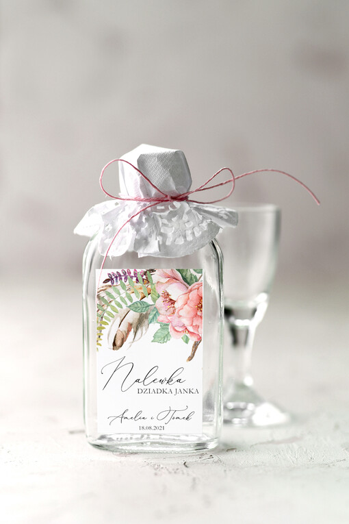  Butelki prezent dla gości weselnych, male butelki piersiówki