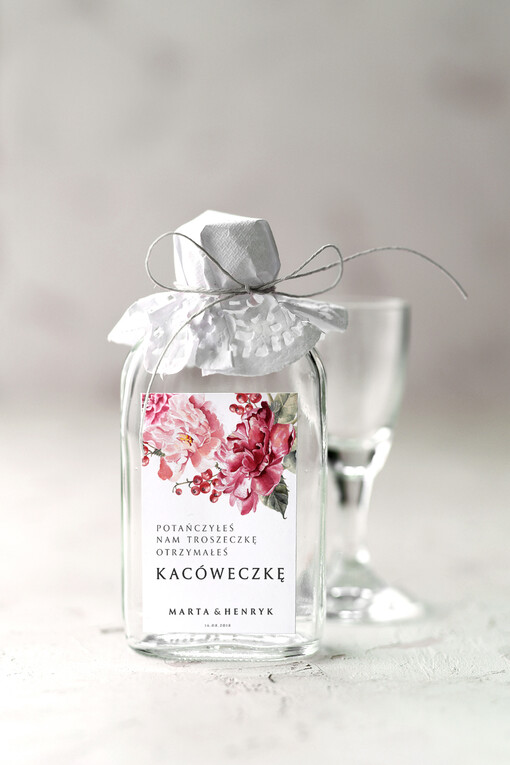  Butelki prezenty dla gości weselnych, buteleczki piersióweczki kacóweczki