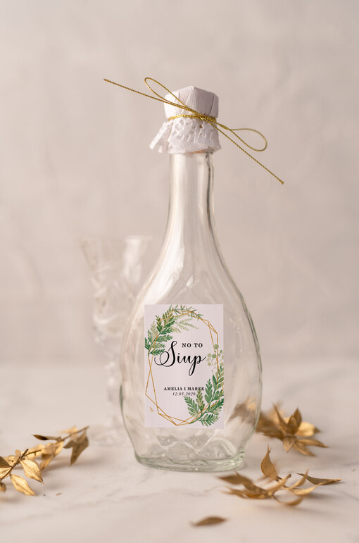  Butelki pamiątki dla gości weselnych, butelki weselne z nadrukiem