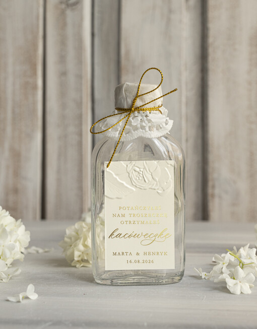  Butelki podziękowania dla gości weselnych, buteleczki 100 ml prezent dla gości na weselu, prezenty dla gości weselnych, kacówka, butelka na własny trunek na prezent dla gości