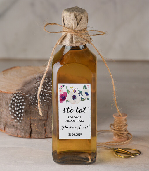  Na butelki duża naklejka na butelkę, naklejki na alkohol, naklejki na butelki na weselu, rózne wzory naklejek na alkohol