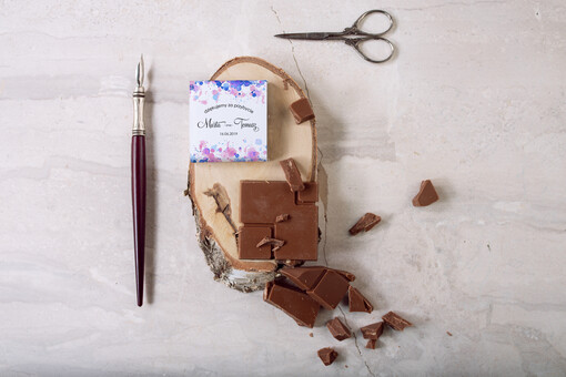  Czekoladki prezenty ślubne dla gości weselnych, czekolada z waszymi imionami