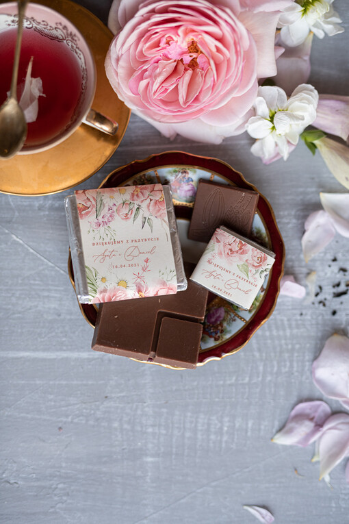 Czekoladki unikatowe podziękowania dla gości, ozdobne czekoladki