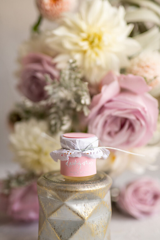  Miody i słoiczki Nutella prezenty dla gości weslenych słodki upominek miód w słoiczku  