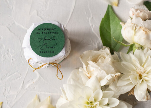  Miody i słoiczki Nutella podziękowania dla gości weselnych rustykalne miodki prezent dla gości weselnych  