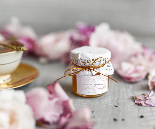  Miody i słoiczki Nutella prezenciki dla gości weselnych, mini sloiczki miod