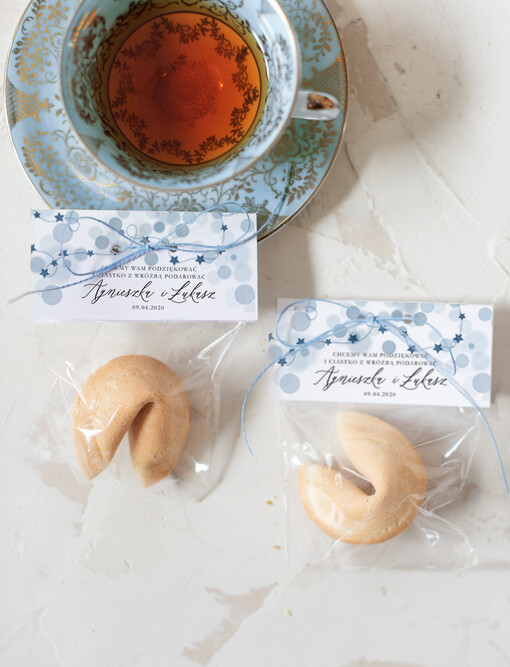  Ciasteczka z wróżbą prezenty dla gości na weselu, ciasteczka z dedykacja i wrozba