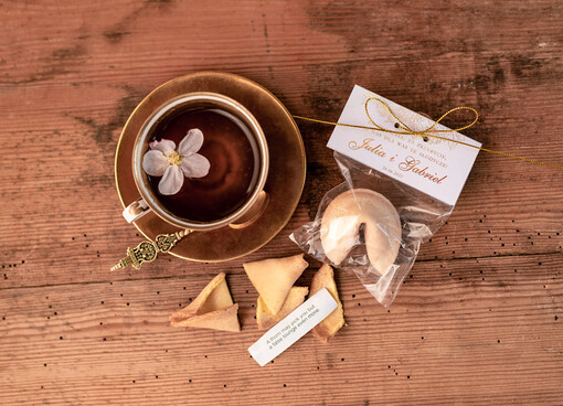  Ciasteczka z wróżbą personalizowane podziękowania dla gości weselnych, ciastko z wróżbą