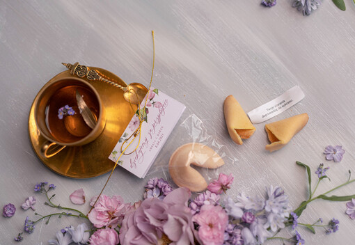  Ciasteczka z wróżbą podziękowania dla gości weselnych za przybycie, chińskie ciasteczko z wróżbą i dedykacją