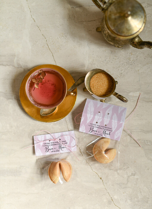  Ciasteczka z wróżbą podziękowania dla gości weselnych, ciasteczko z wróba i dedykacją