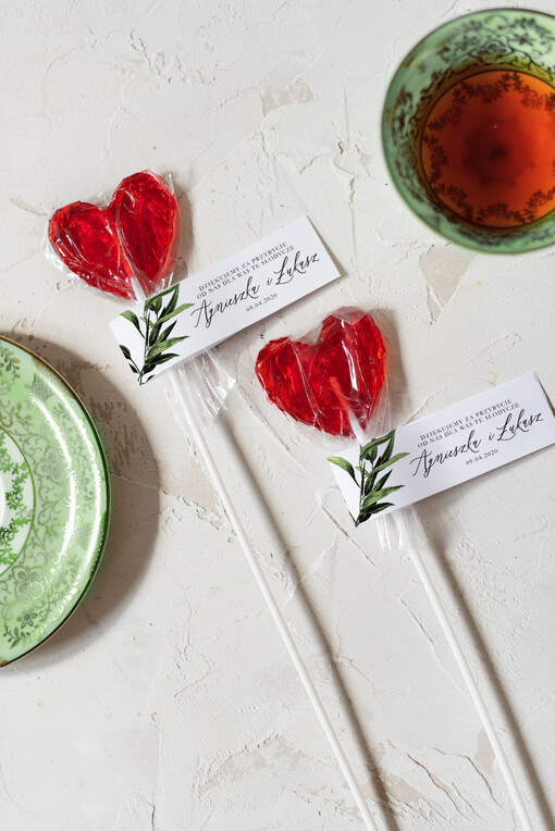  Lizaki upominki ślubne od pary młodej dla gości weselnych słodki poczęstunek   