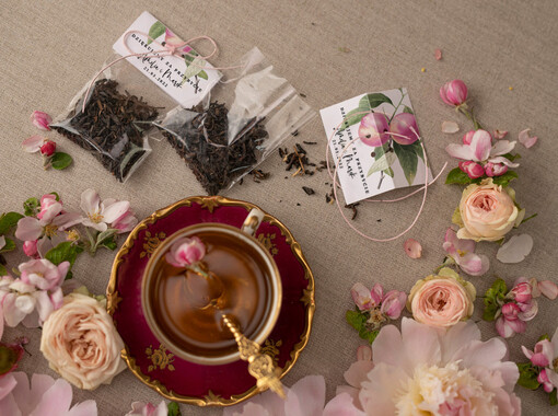  Saszetki upominki podziękowania za przybycie po ślubie w formie aromatycznej herbaty   