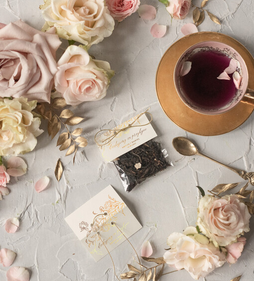  Saszetki upominki ślubne od pary młodej dla gości weselnych  saszetka z kawą lub herbatą    