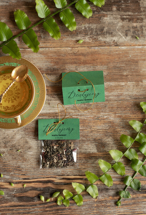  Saszetki podarunki ślubne dla gości weselnych  saszetka z kawą lub herbatą    