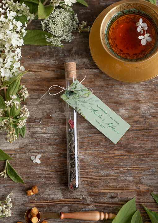  Fiolki prezent dla gości weselnych  fiolki do herbaty lub wlasnego wypelnienia    