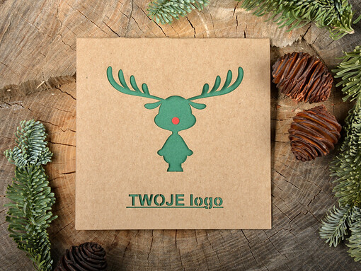  laserowe Kartki Bożonarodzeniowe z Logo Twojej Firmy, karnety bożonarodzeniowe ciete laserem