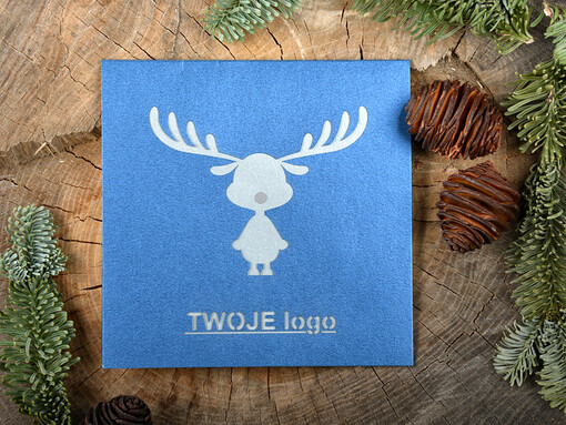  laserowe kartka świąteczna z logo firmy, składane kartki wycinane laserowo
