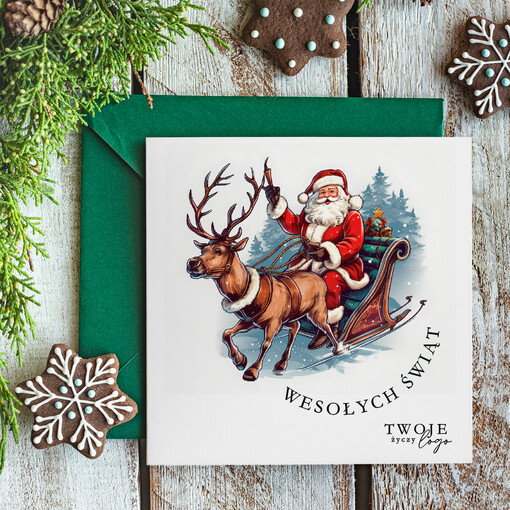  Retro/nowoczesne karnety bożonarodzeniowe biznesowe kartki świąteczne z Twoim logo, świąteczne kartki dla firm z logo, kartki świąteczne dla pracowników karnety bożonarodzeniowe