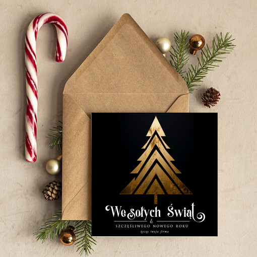  Retro/nowoczesne biznesowe kartki świąteczne z Twoim logo, świąteczne kartki dla firm z logo, kartki świąteczne dla pracowników 