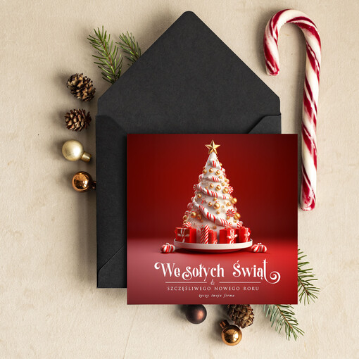  Retro/nowoczesne  kartki swiateczne z logo firmy, biznesowa kartka świąteczna, bożonarodzeniowa kartka firmowa, noworoczne kartki z życzeniami dla klientów