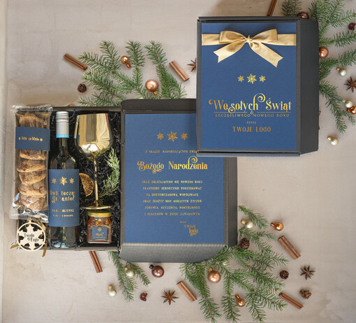  zestawy na rozgrzewkę Prezenty Świąteczne Dla Klientów Biznesowych, Elegancki Prezent  Od Firm Z Logo, Firmowe Boxy Świąteczne
