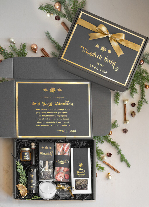  słodkie zestawy  kosze prezentowe dla firm, prezenty biznesowe  z kawą i herbatą, upominki na święta dla pracowników i kontrahentów, personalizowane prezenty firmowe, zestawy świąteczne z logo