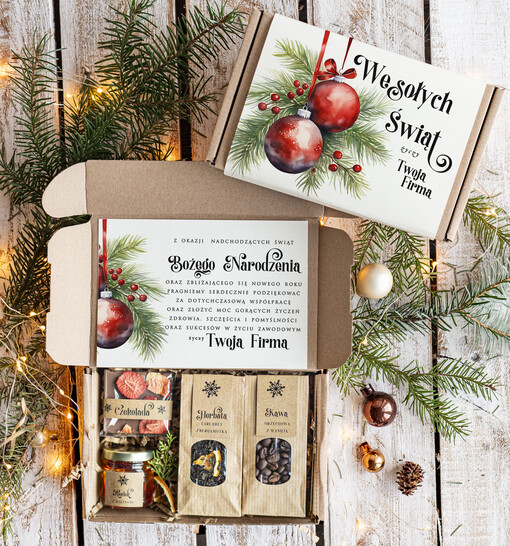  słodkie zestawy  Prezenty świąteczne dla klientów biznesowych drobne prezenty swiateczne od firm z logo, drobne prezenty dla pracowników od firmy, firmowe zestawy świąteczne 