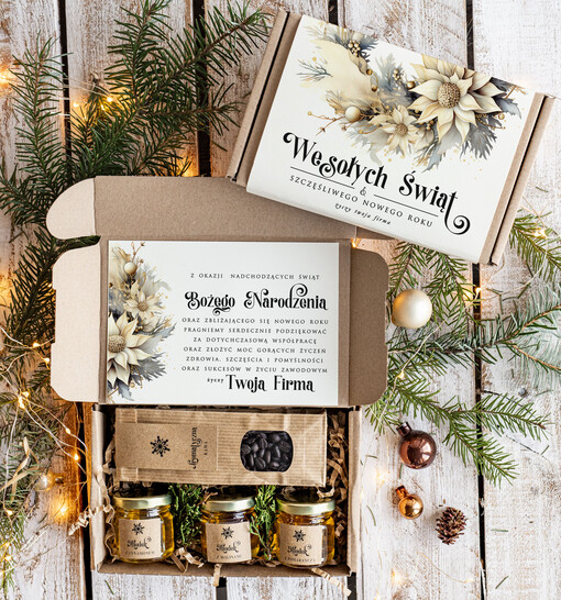  słodkie zestawy  Prezenty świąteczne dla klientów biznesowych drobne prezenty swiateczne od firm z logo, drobne prezenty dla pracowników od firmy, firmowe zestawy świąteczne