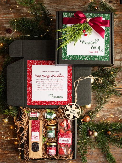  kawa  herbata miód Prezenty świąteczne dla klientów biznesowych, elegancki prezent z miodem od firm z logo, prezent świąteczny dla pracowników