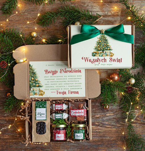  kawa  herbata miód Prezenty świąteczne dla pracowników, prezenty biznesowe dla firm z kawą i herbatą, upominki na święta dla pracowników, paczki świąteczne dla pracowników i kontrahentów