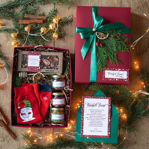  zestawy skarpetki, koszulki z nadrukiem Prezenty świąteczne dla klientów, Prezent dla pracownika śmieszne skarpetki