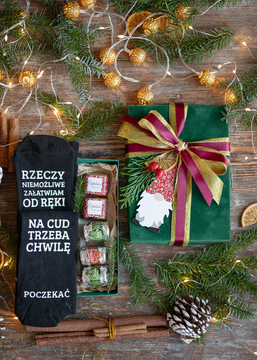  zestawy skarpetki, koszulki z nadrukiem Prezent od firmy na święta, Prezenty dla pracowników skarpetki