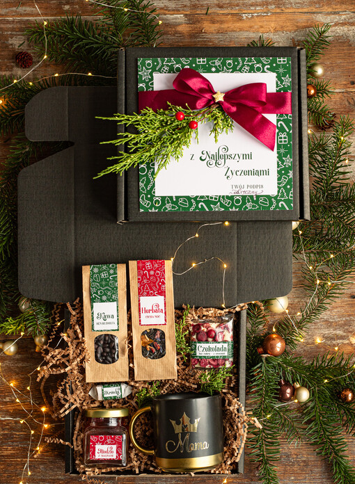  zestawy z kubkiem i filiżanką Orginalny Prezent dla Mamy, pomysl na prezent dla Mamy pod choinkę, prezent na święta dla Mamy, zestaw  słodkości pod choinkę dla mamy