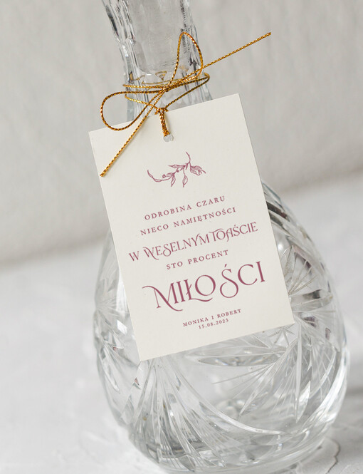  Minimalistyczne etykieta na wódkę weselną