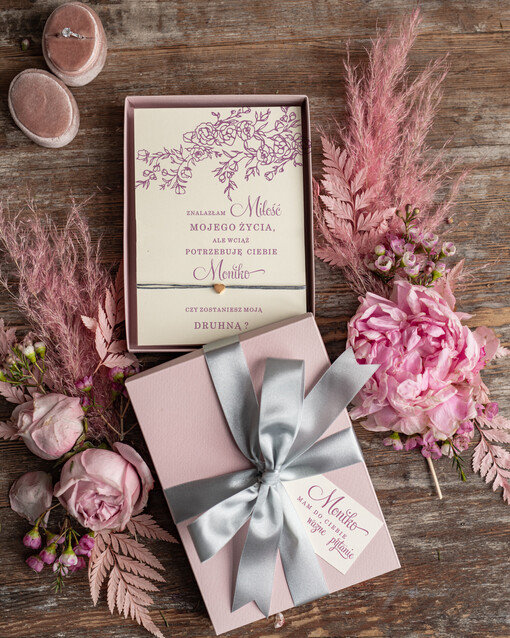  bransoletki i biżuteria dla świadkowej  Prośba o Świadkowanie bransoletka Serce w pudełku Prezent dla Świadkowej - Czy Zostaniesz moja Świadkowa 