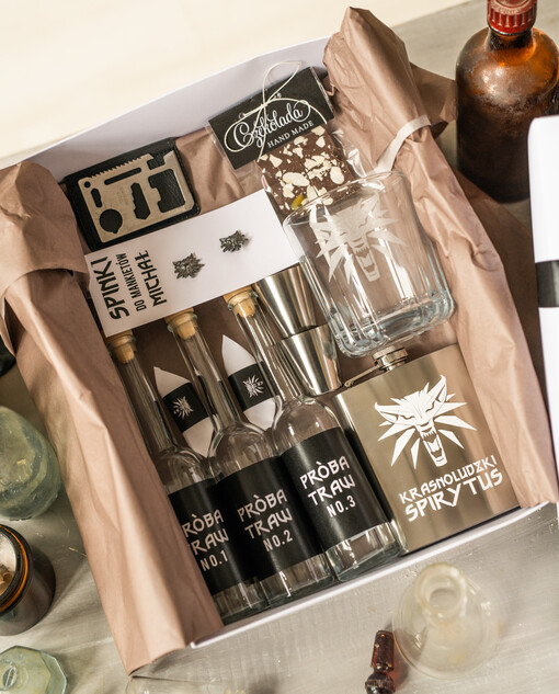  podziękowania dla świadka prezent dla świadka zestaw wiedźmiński, prezent dla fana wiedźmina, podziękowania dla świadka