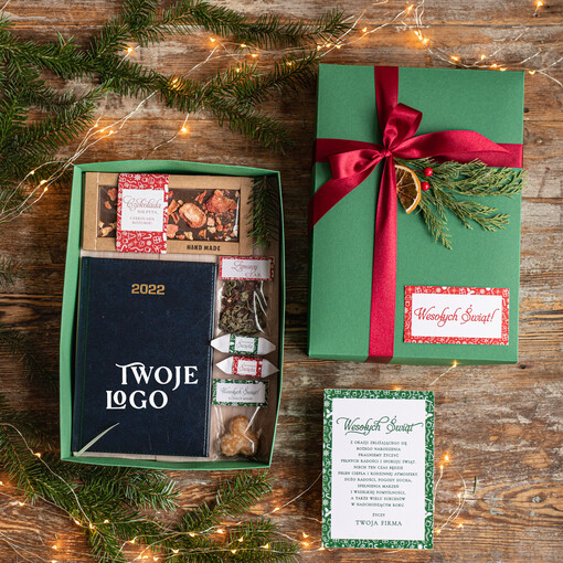  kalendarze  Gadżety świąteczne dla klientów, kalendarz książkowy A5 dzienny Prezent firmowy dla Klientów z logo