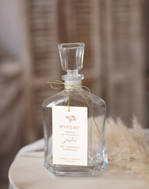  Nowoczesne prosta forma  zawieszki ślubne, zawieszki na alkohol z dowolną treścią, ozdobna zawieszka na wódkę weselną, etykieta na butelki, proste zawieszki ślubne