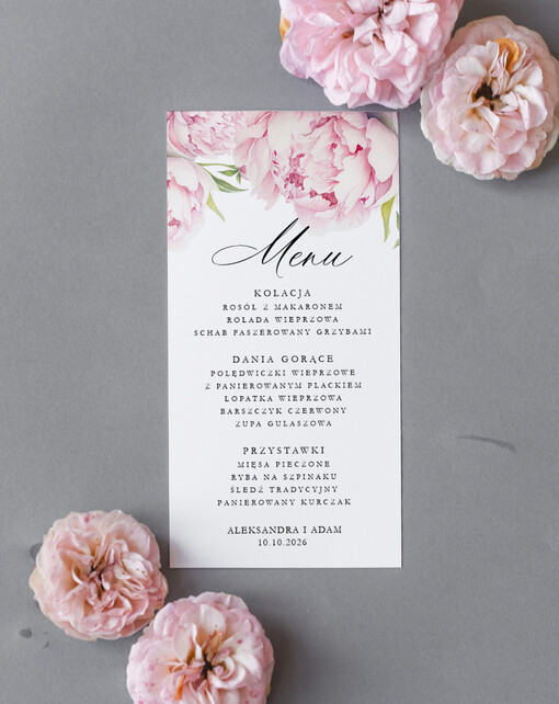  Nowoczesne prosta forma  eleganckie menu na stoły weselne, karta dań na wesele, proste menu weselne w kolorze ecru, karta dań weselnych, menu weselne, plan podawania posiłków na weselu