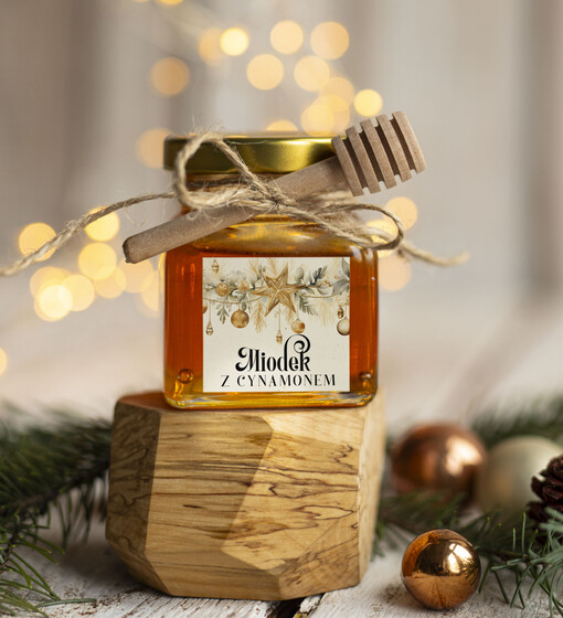  MIODY KONFITURY SOKI Drobne prezenty dla firm miód z maliną i miodownikiem , drobne upominki na święta dla pracowników