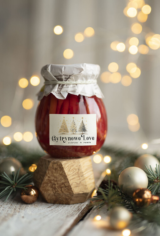  MIODY KONFITURY SOKI Drobne prezenty świąteczne dla klientów biznesowych, Cytryny w syropie prezent biznesowy z logo